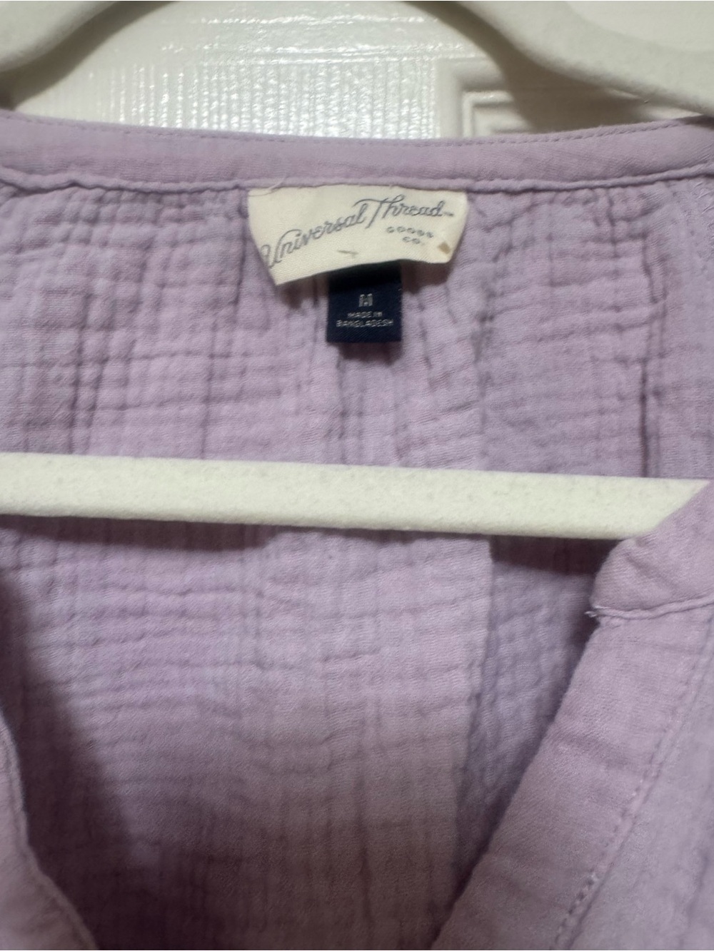 Universal Thread Lavender V-Neck Gauze Top - Picture 5 of 12